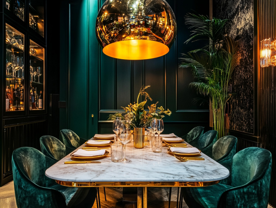 złota lampa wisząca glamour